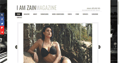 Desktop Screenshot of iamzainmagazine.com