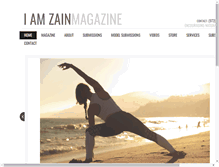 Tablet Screenshot of iamzainmagazine.com